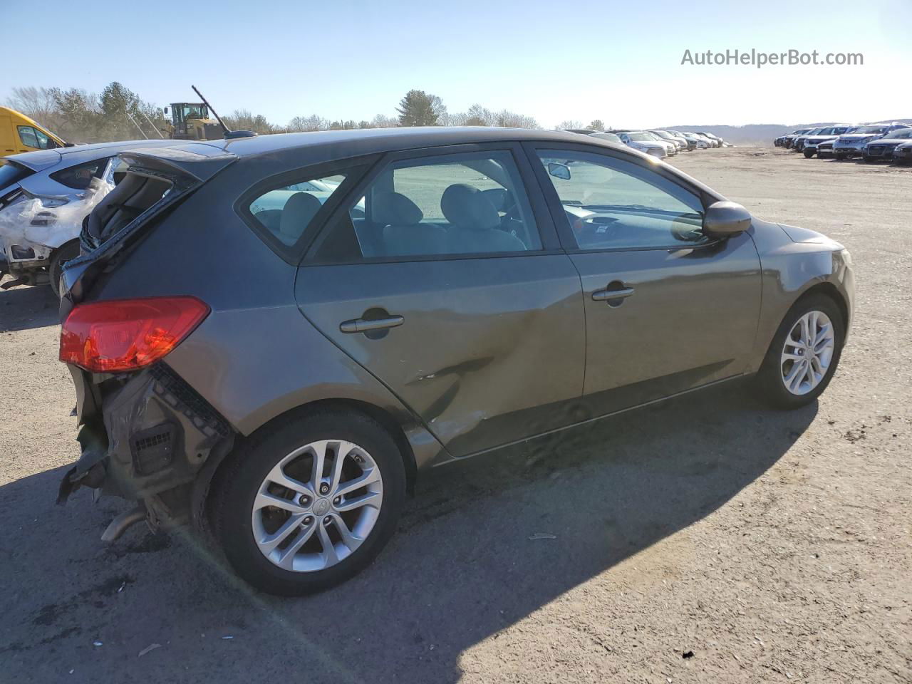 2012 Kia Forte Ex Gray vin: KNAFU5A26C5552344