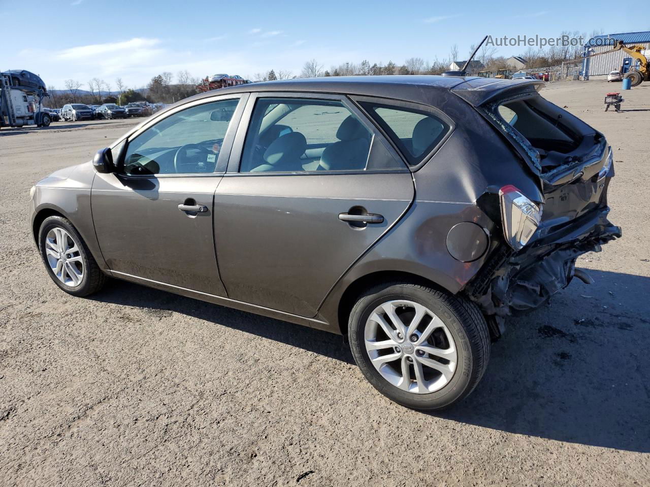 2012 Kia Forte Ex Gray vin: KNAFU5A26C5552344