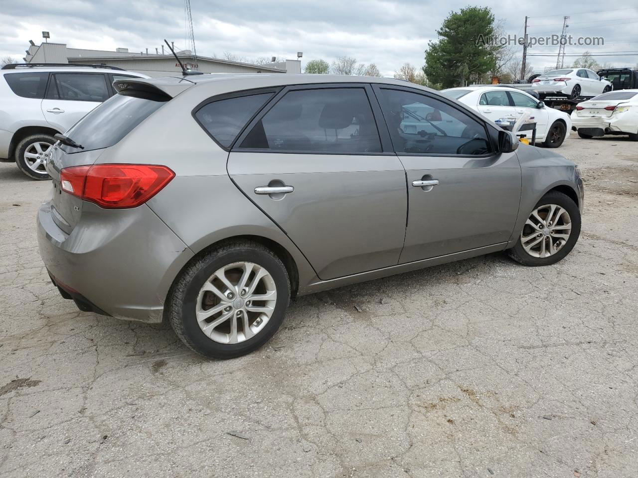 2012 Kia Forte Ex Gray vin: KNAFU5A27C5489450