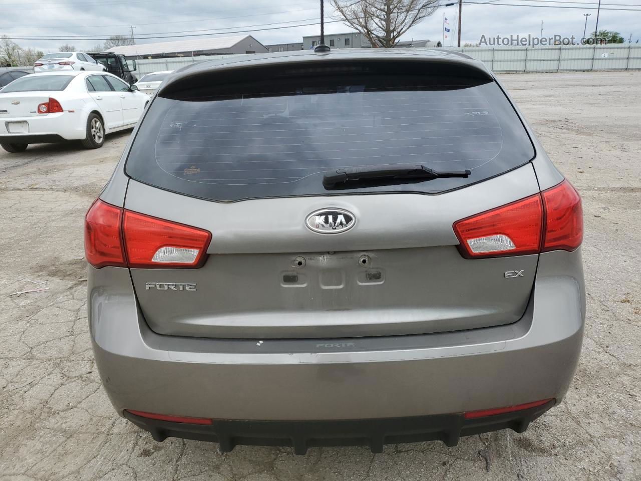 2012 Kia Forte Ex Gray vin: KNAFU5A27C5489450