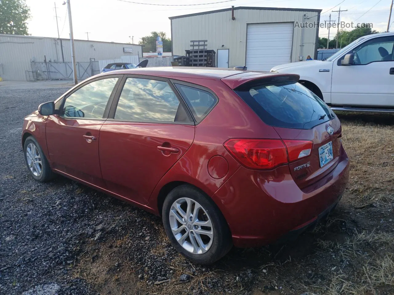 2012 Kia Forte Ex Maroon vin: KNAFU5A28C5532838