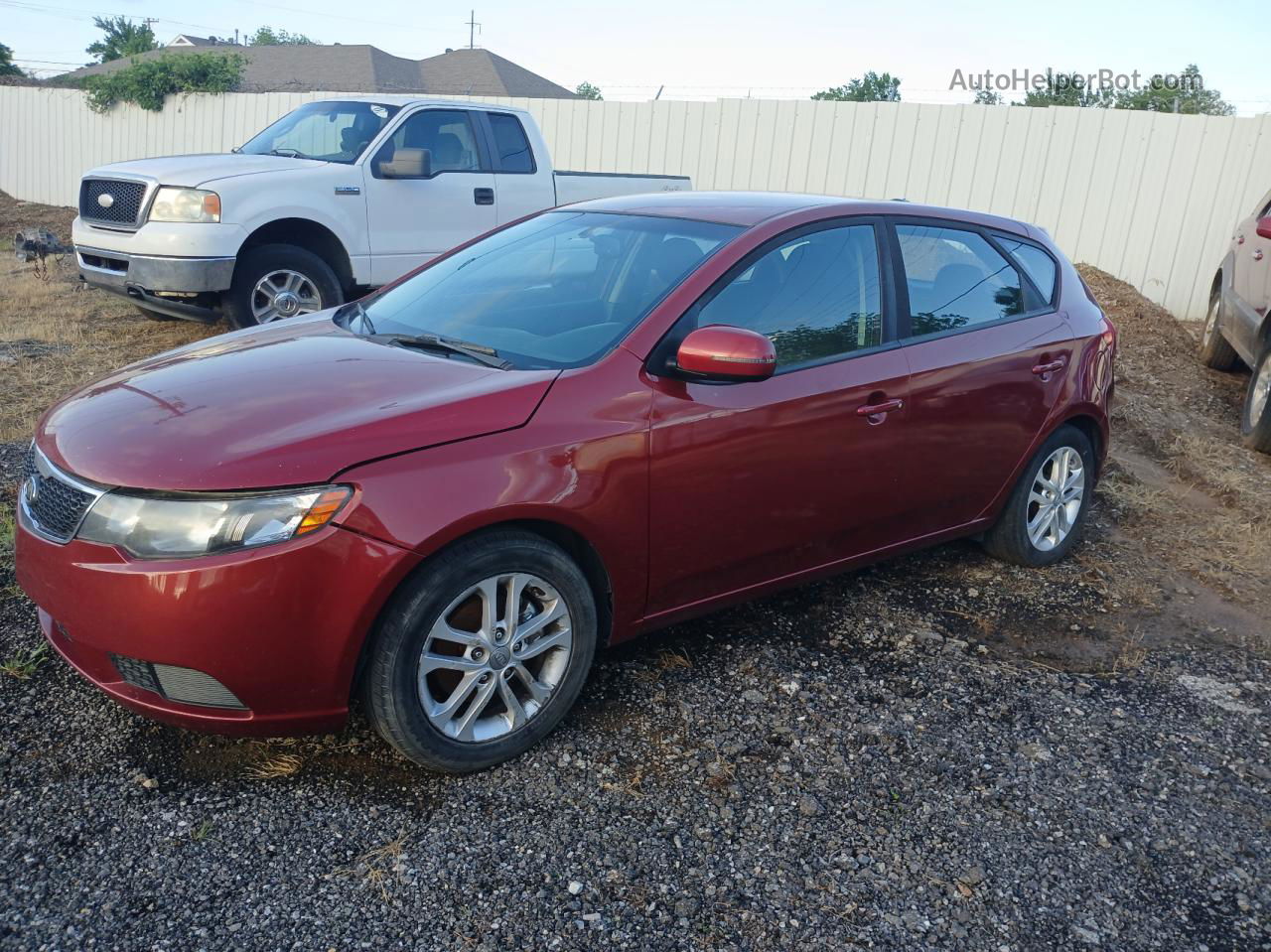 2012 Kia Forte Ex Maroon vin: KNAFU5A28C5532838