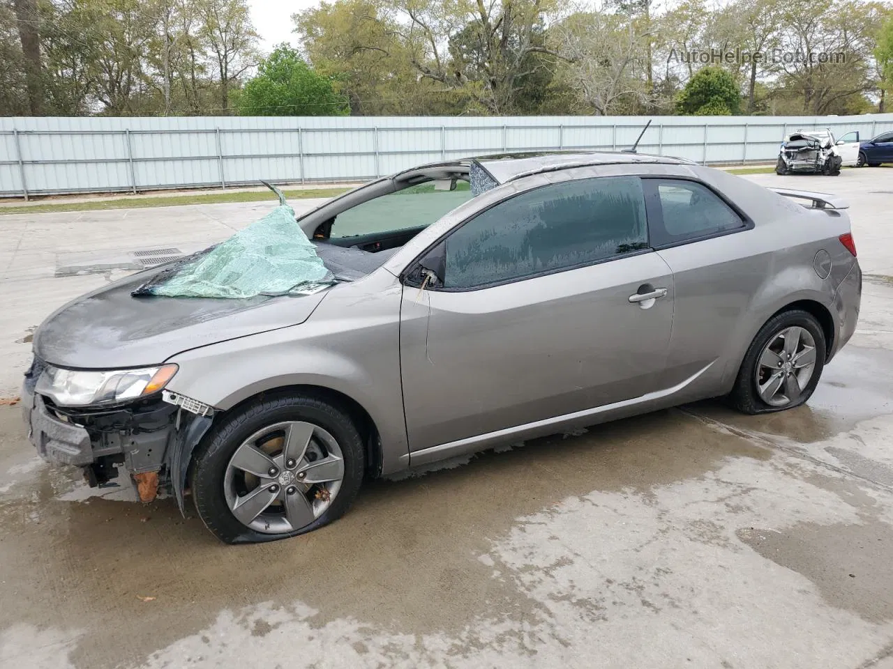 2012 Kia Forte Ex Gray vin: KNAFU6A23C5507304