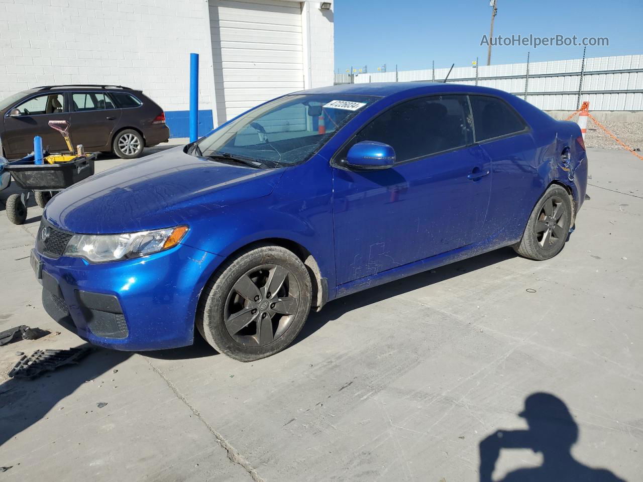 2012 Kia Forte Ex Blue vin: KNAFU6A24C5530610