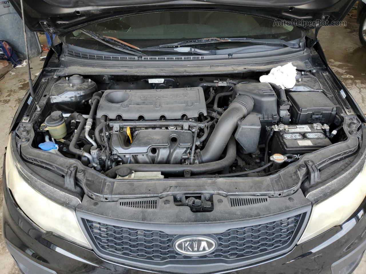 2012 Kia Forte Ex Черный vin: KNAFU6A25C5571232