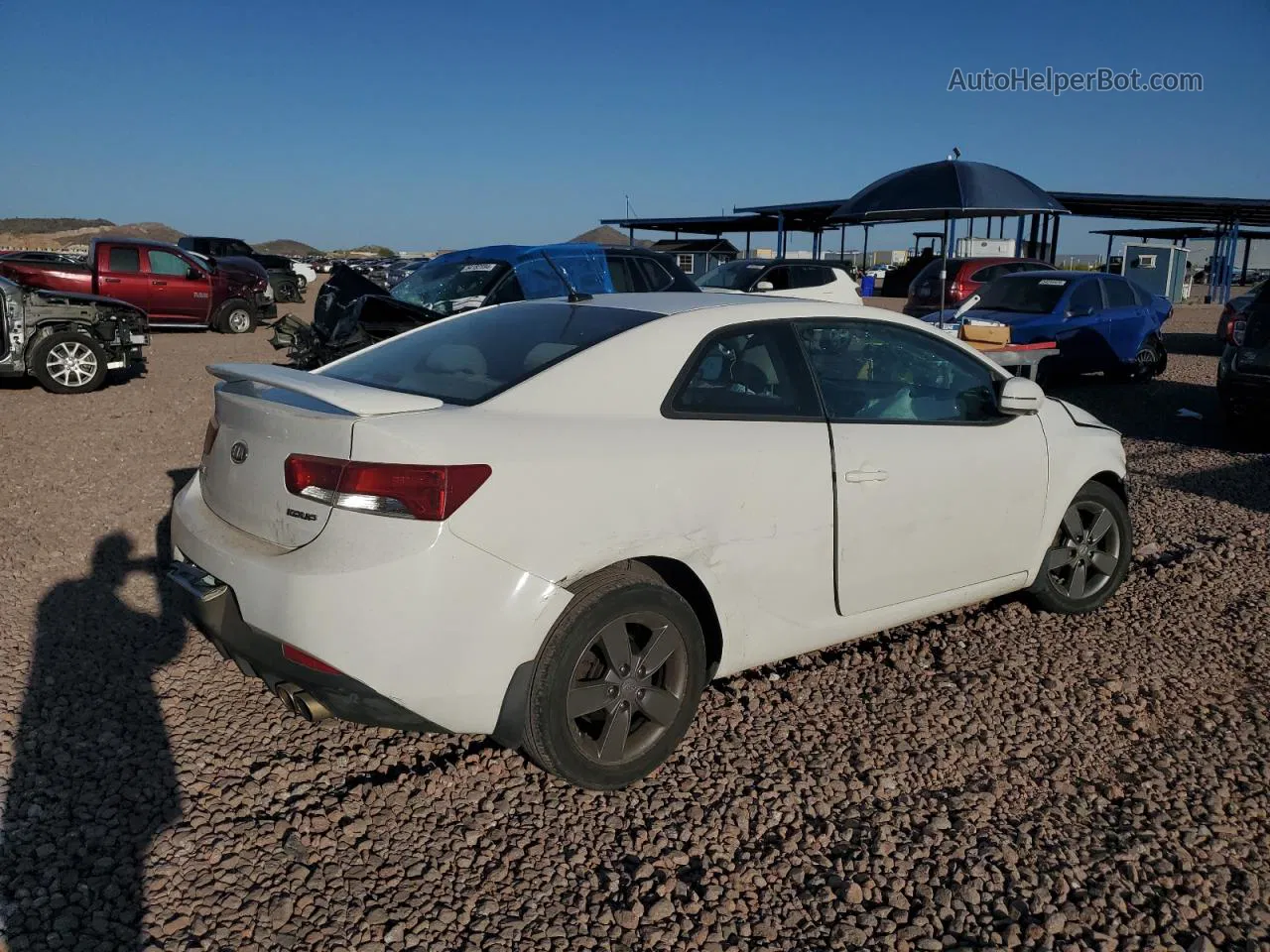 2012 Kia Forte Ex White vin: KNAFU6A26C5619272