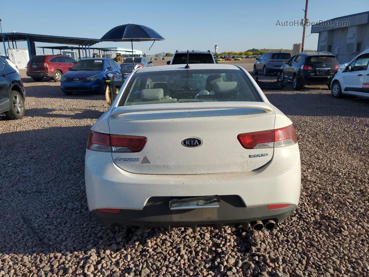 2012 Kia Forte Ex White vin: KNAFU6A26C5619272