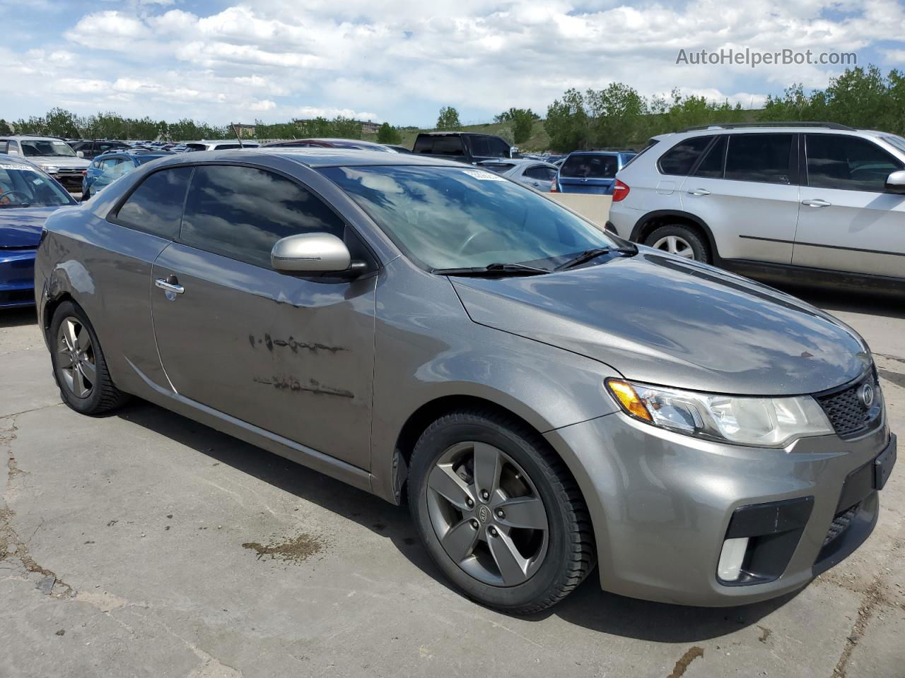 2012 Kia Forte Ex Gray vin: KNAFU6A26C5640252