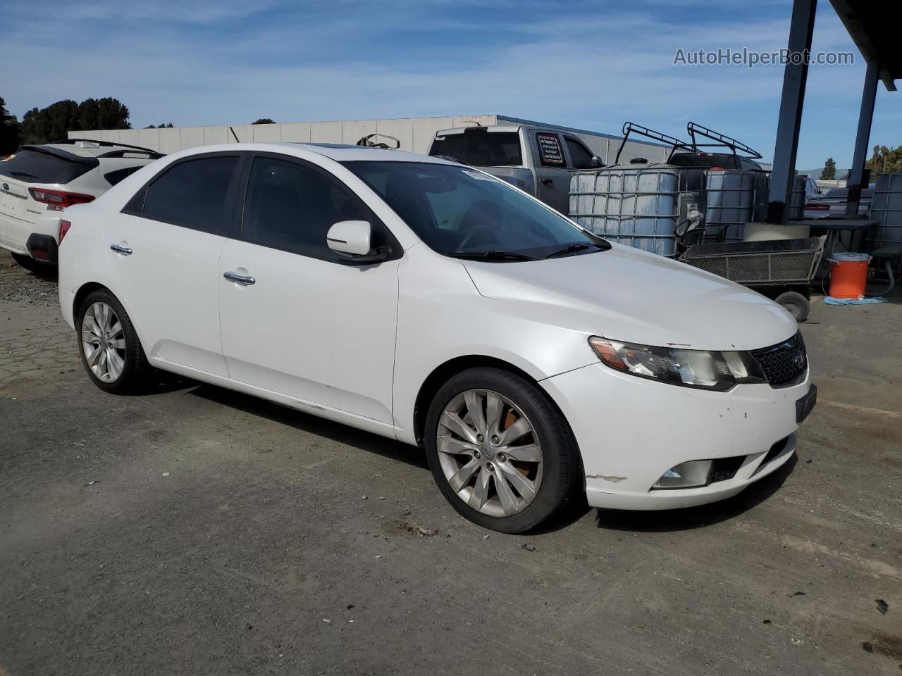 2012 Kia Forte Sx White vin: KNAFW4A30C5554720