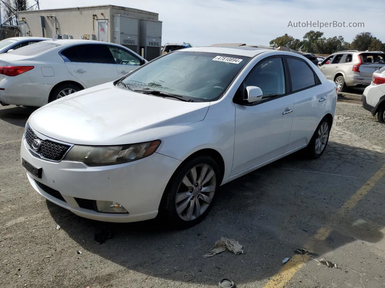 2012 Kia Forte Sx White vin: KNAFW4A30C5554720