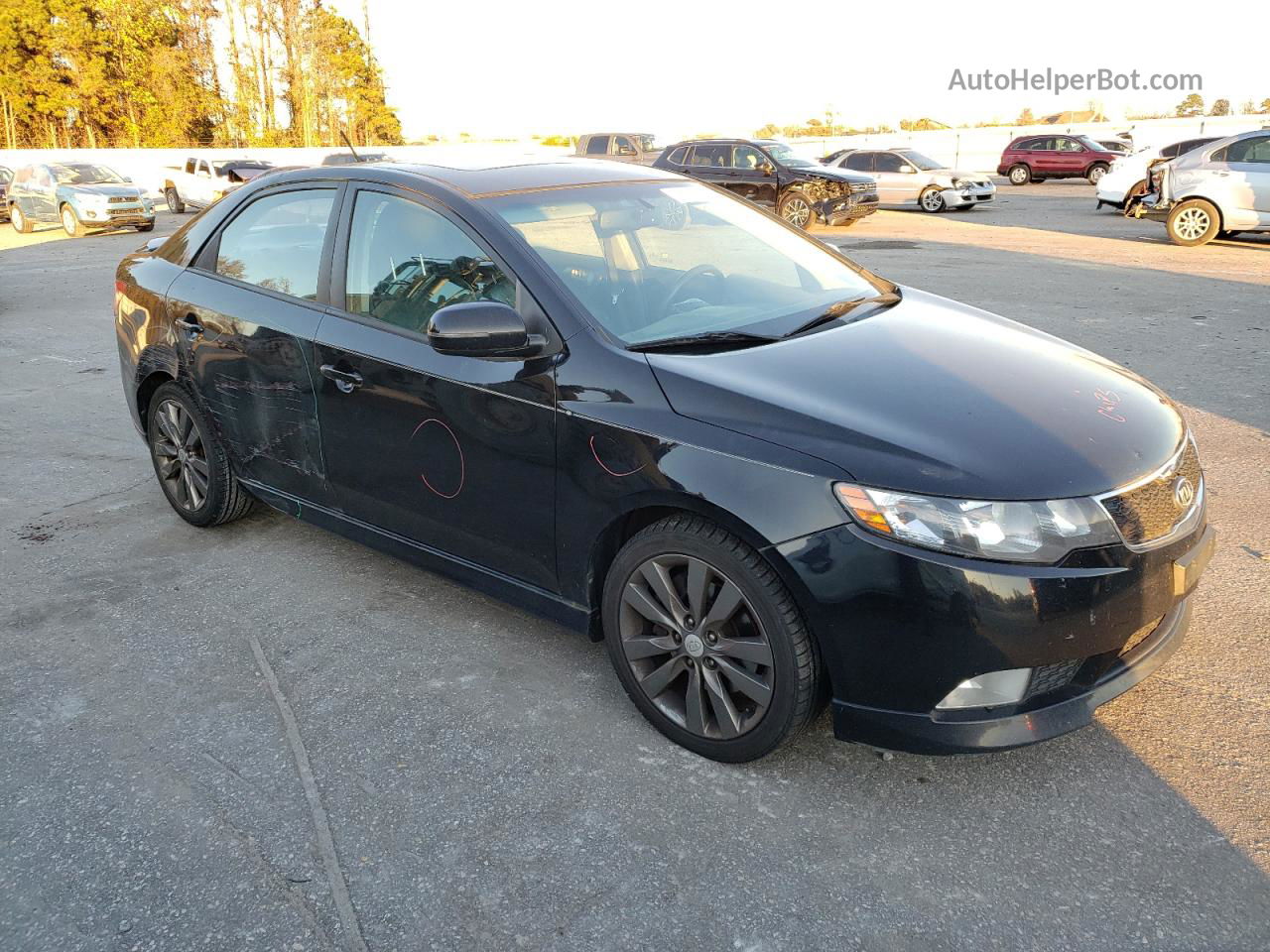 2012 Kia Forte Sx Черный vin: KNAFW4A34C5499334