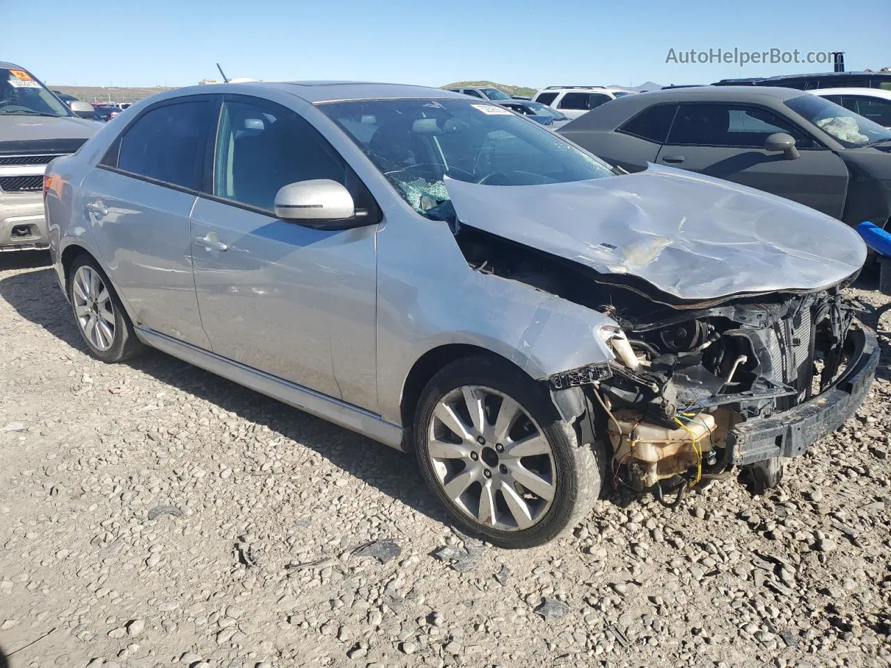 2012 Kia Forte Sx Silver vin: KNAFW4A35C5641335