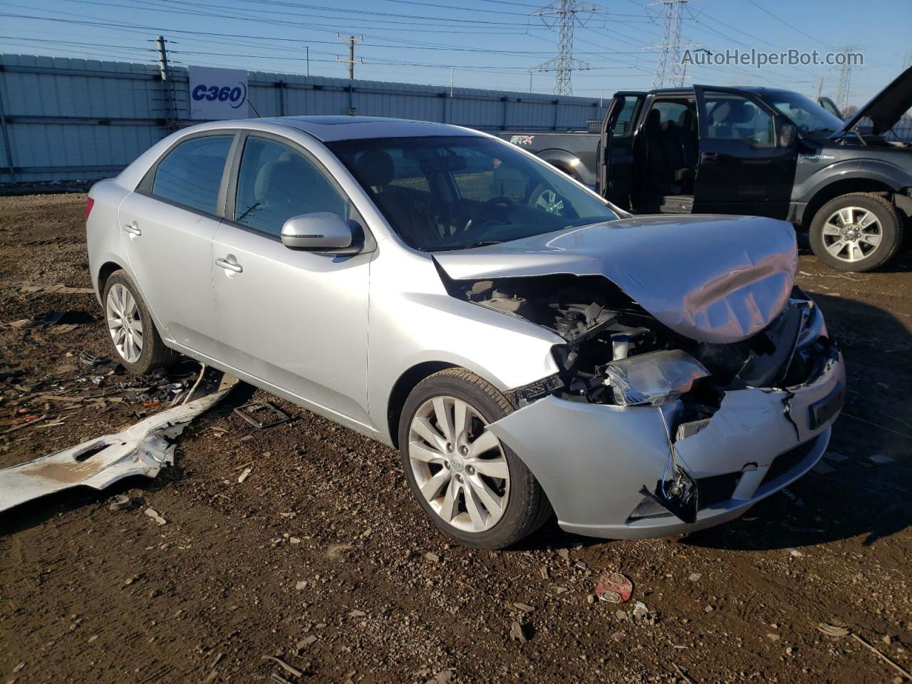 2012 Kia Forte Sx Silver vin: KNAFW4A37C5559624