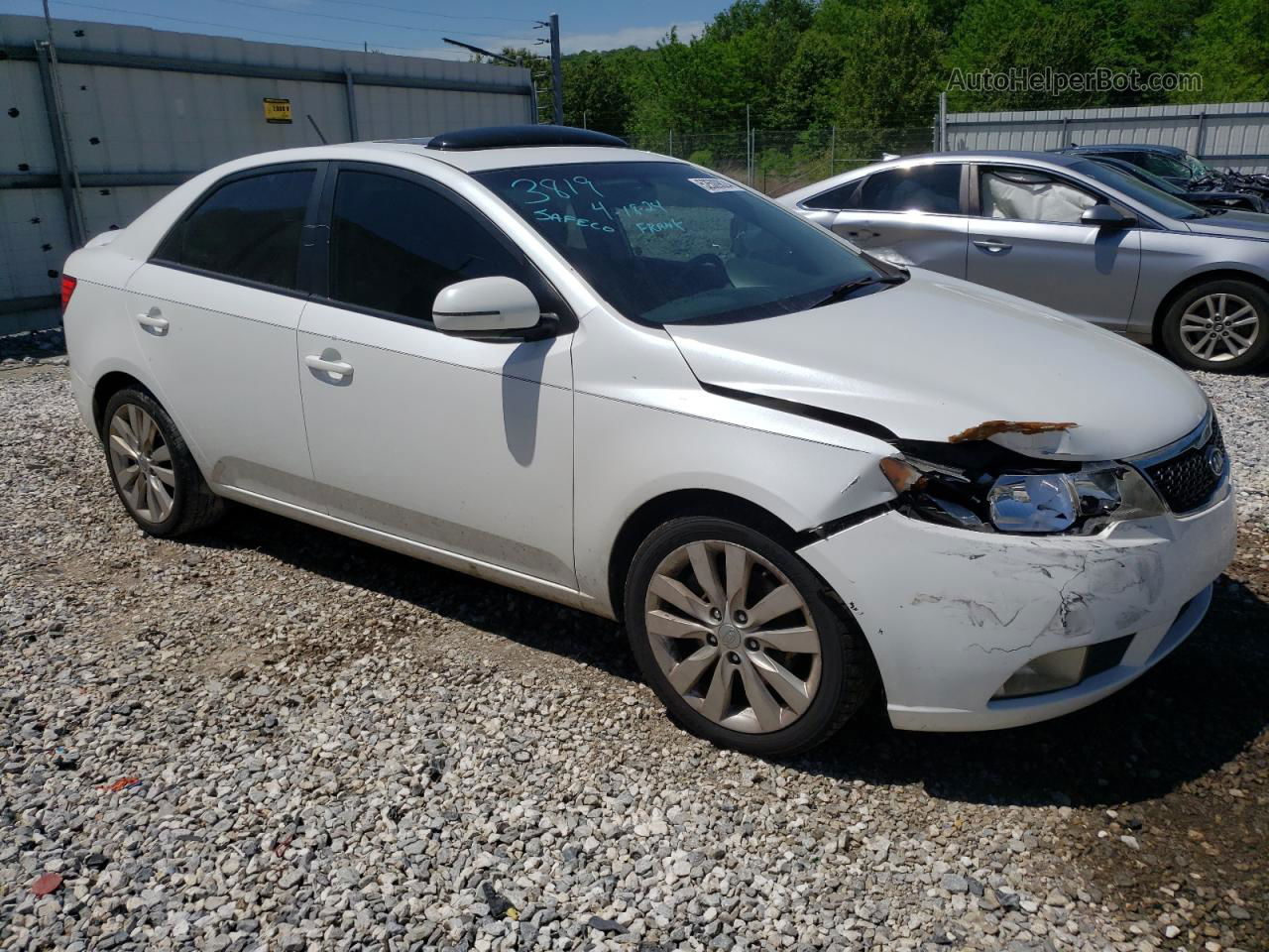 2012 Kia Forte Sx White vin: KNAFW4A3XC5580399