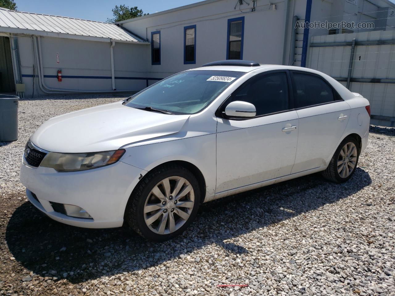 2012 Kia Forte Sx White vin: KNAFW4A3XC5580399