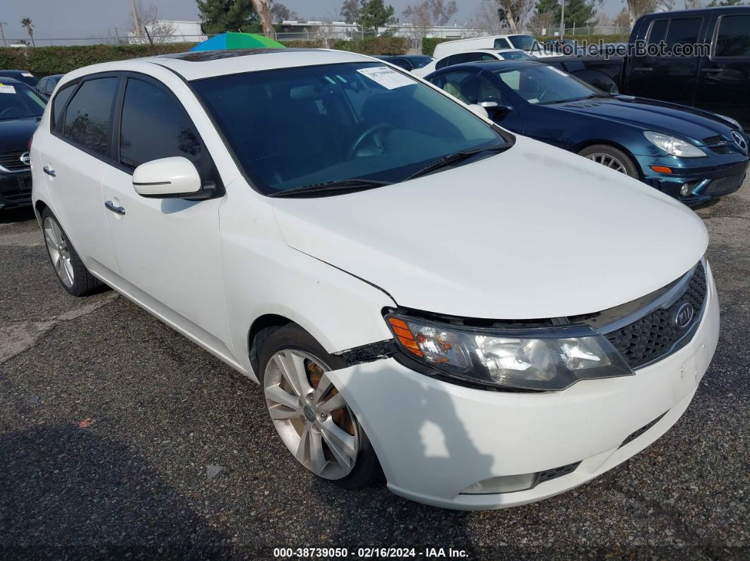 2012 Kia Forte Sx White vin: KNAFW5A32C5624823