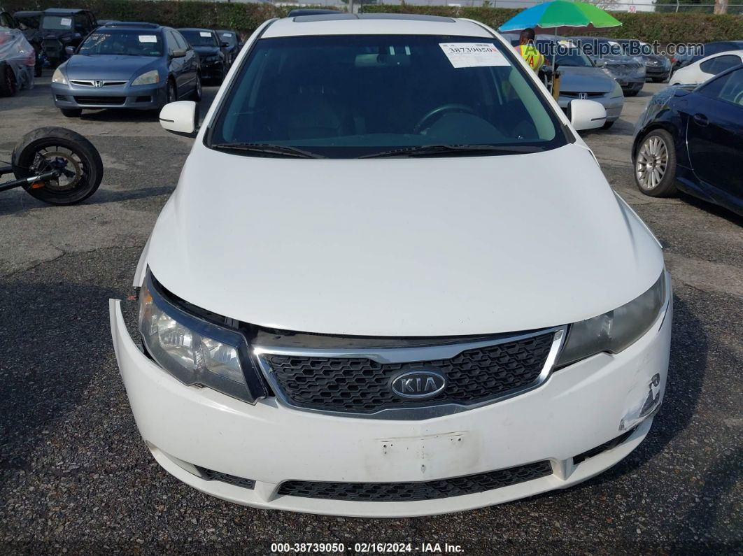 2012 Kia Forte Sx White vin: KNAFW5A32C5624823