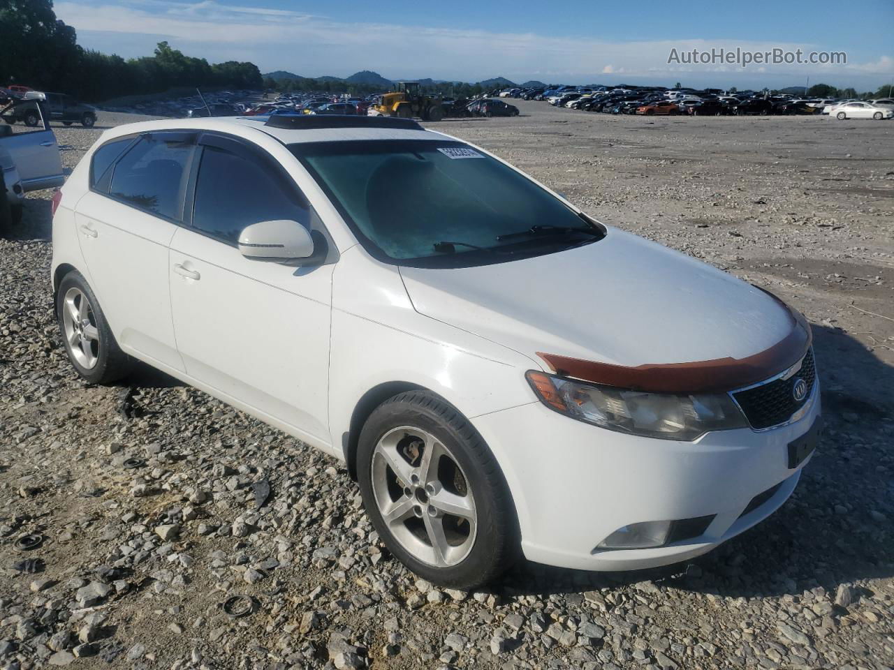 2012 Kia Forte Sx White vin: KNAFW5A37C5472327