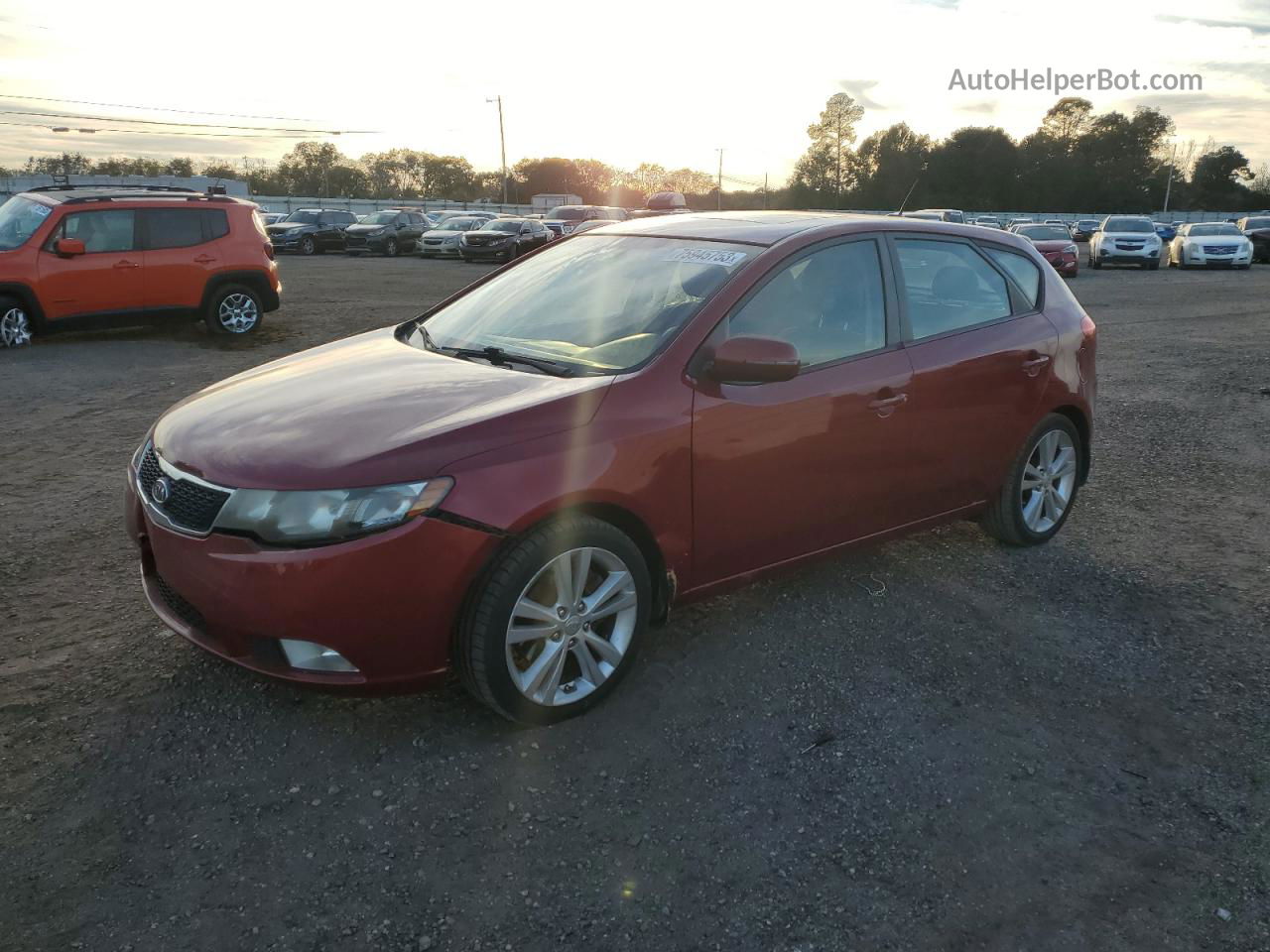 2012 Kia Forte Sx Красный vin: KNAFW5A37C5581032