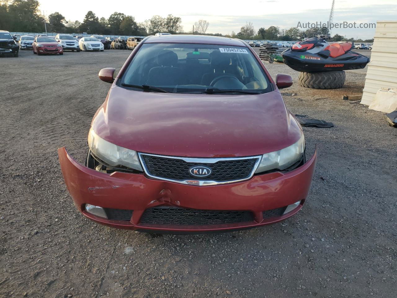 2012 Kia Forte Sx Красный vin: KNAFW5A37C5581032