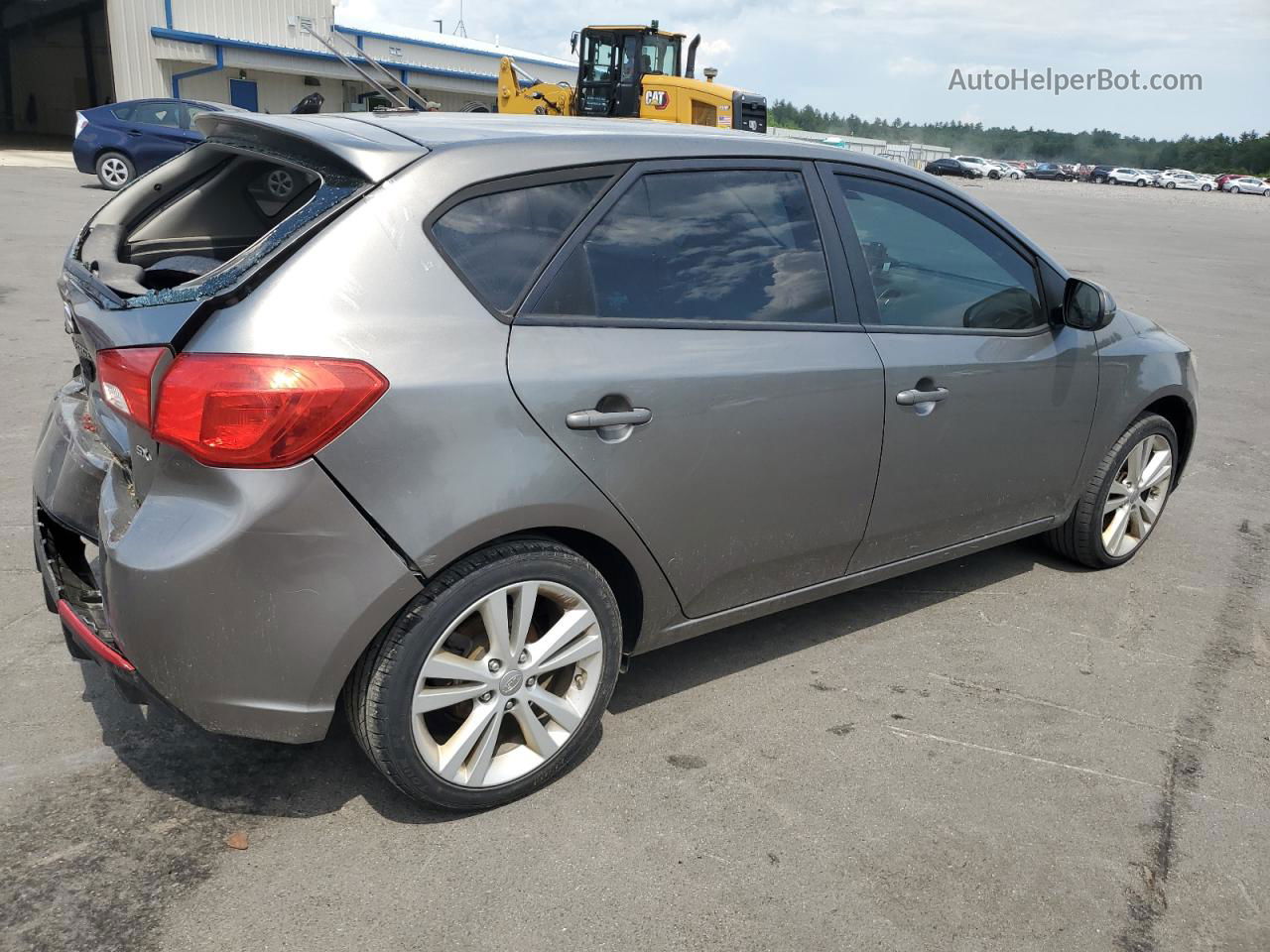 2012 Kia Forte Sx Gray vin: KNAFW5A3XC5480423