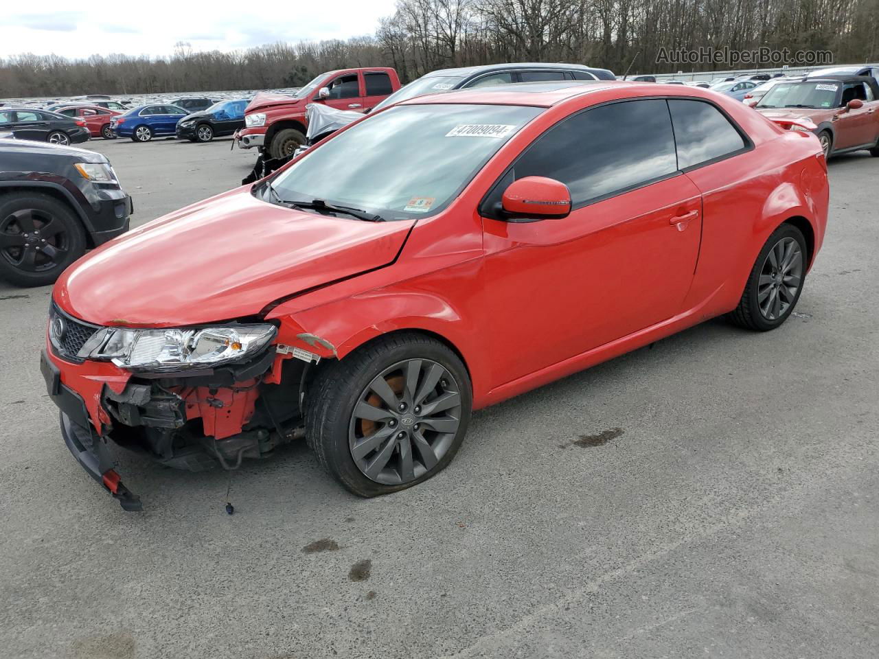 2012 Kia Forte Sx Red vin: KNAFW6A30C5470084