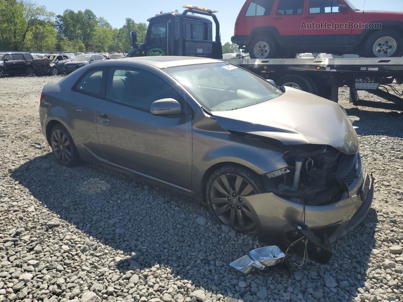 2012 Kia Forte Sx Gray vin: KNAFW6A31C5479361