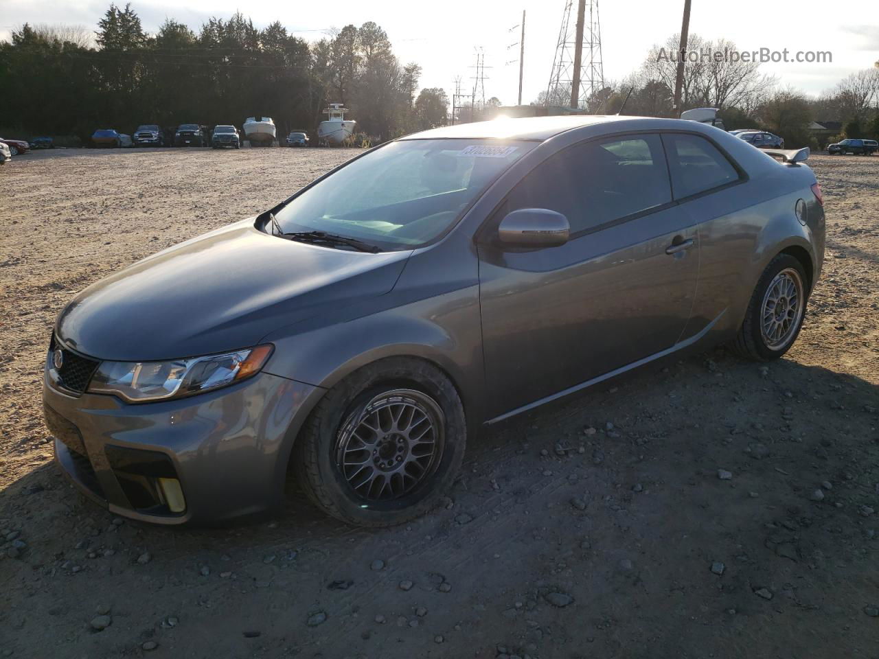 2012 Kia Forte Sx Gray vin: KNAFW6A38C5547770