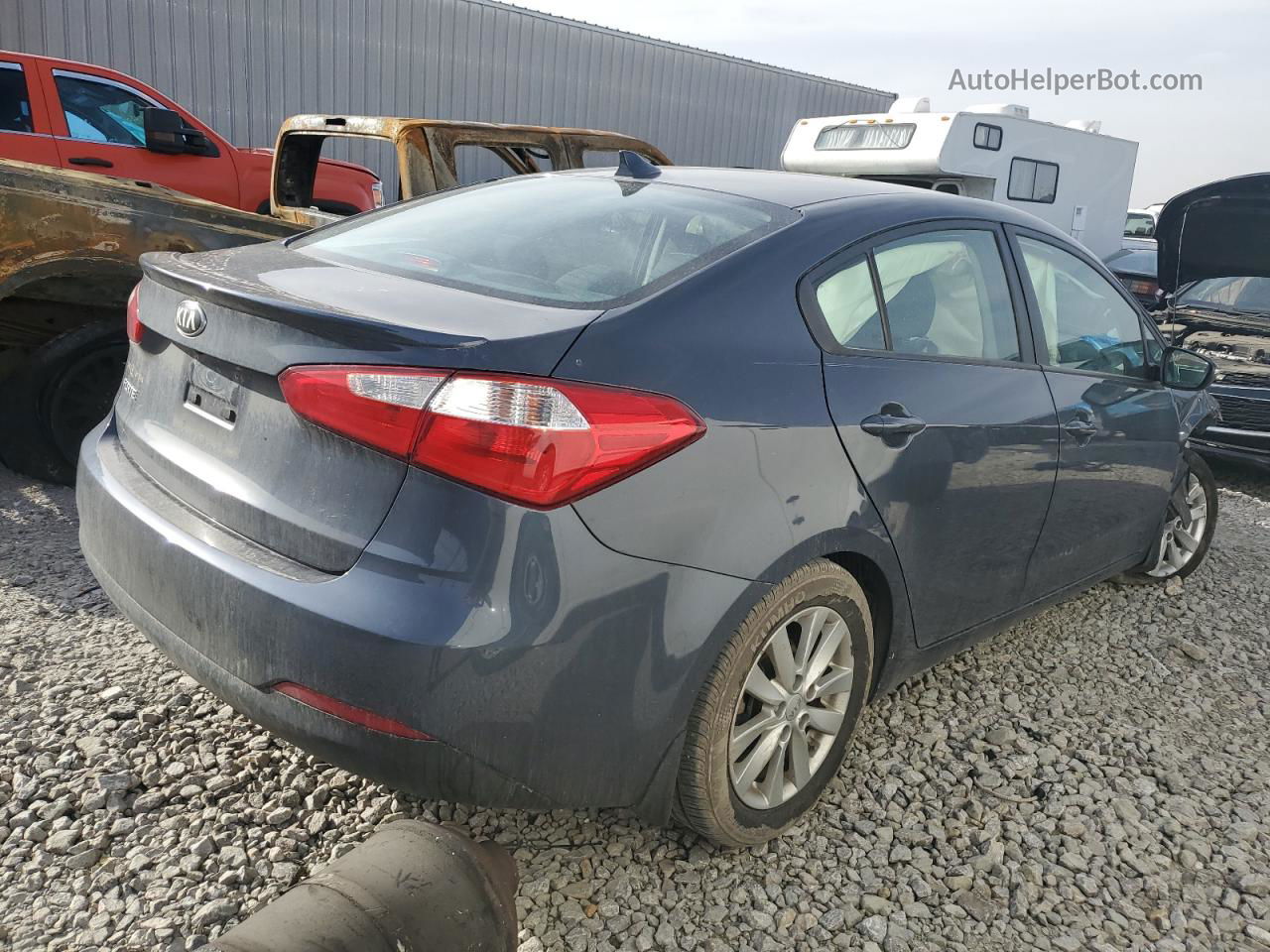 2016 Kia Forte Lx Gray vin: KNAFX4A60G5480177