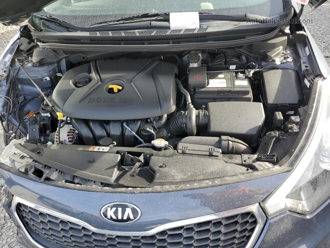 2016 Kia Forte Lx Gray vin: KNAFX4A60G5480177