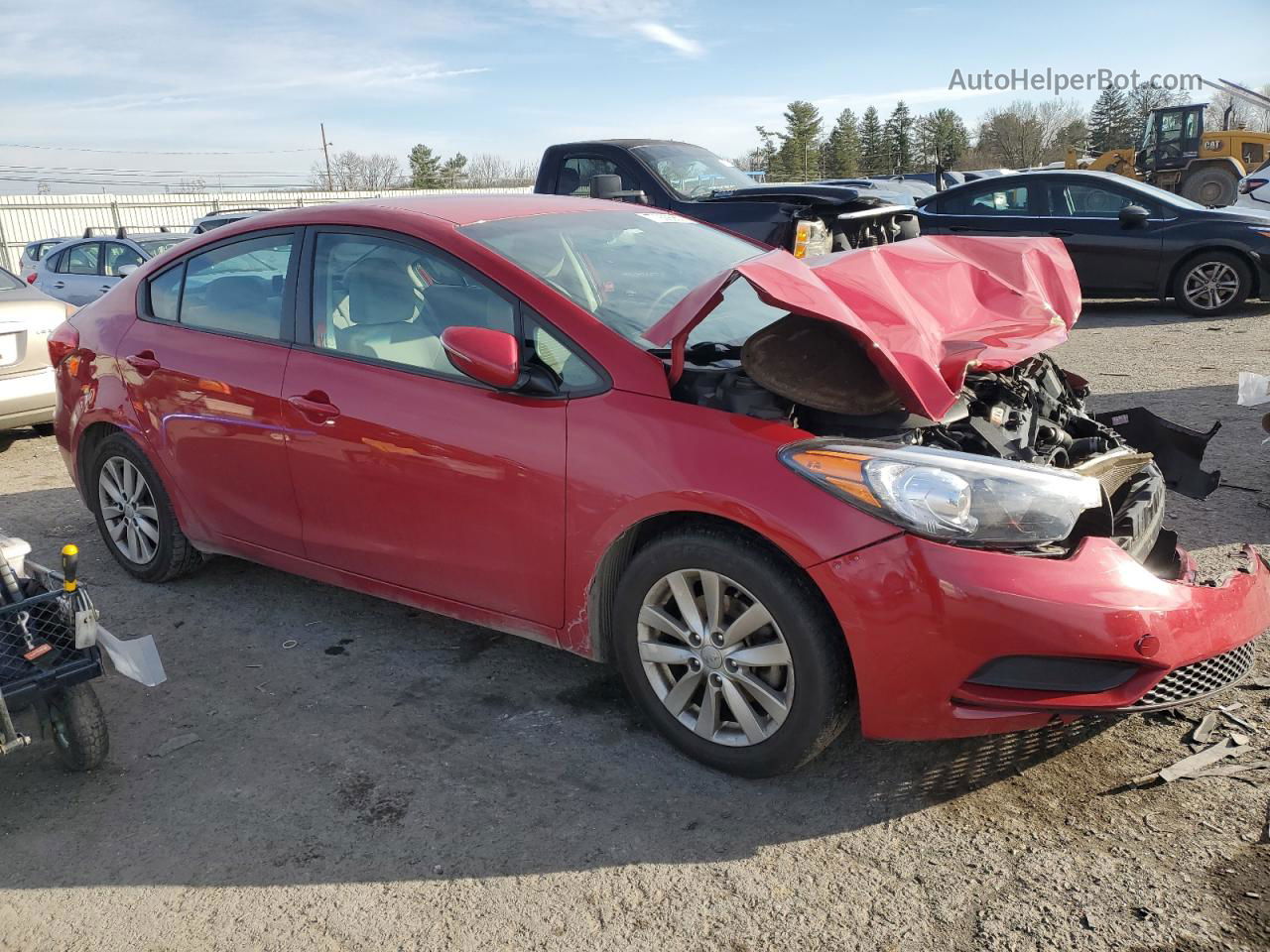 2016 Kia Forte Lx Red vin: KNAFX4A60G5563267