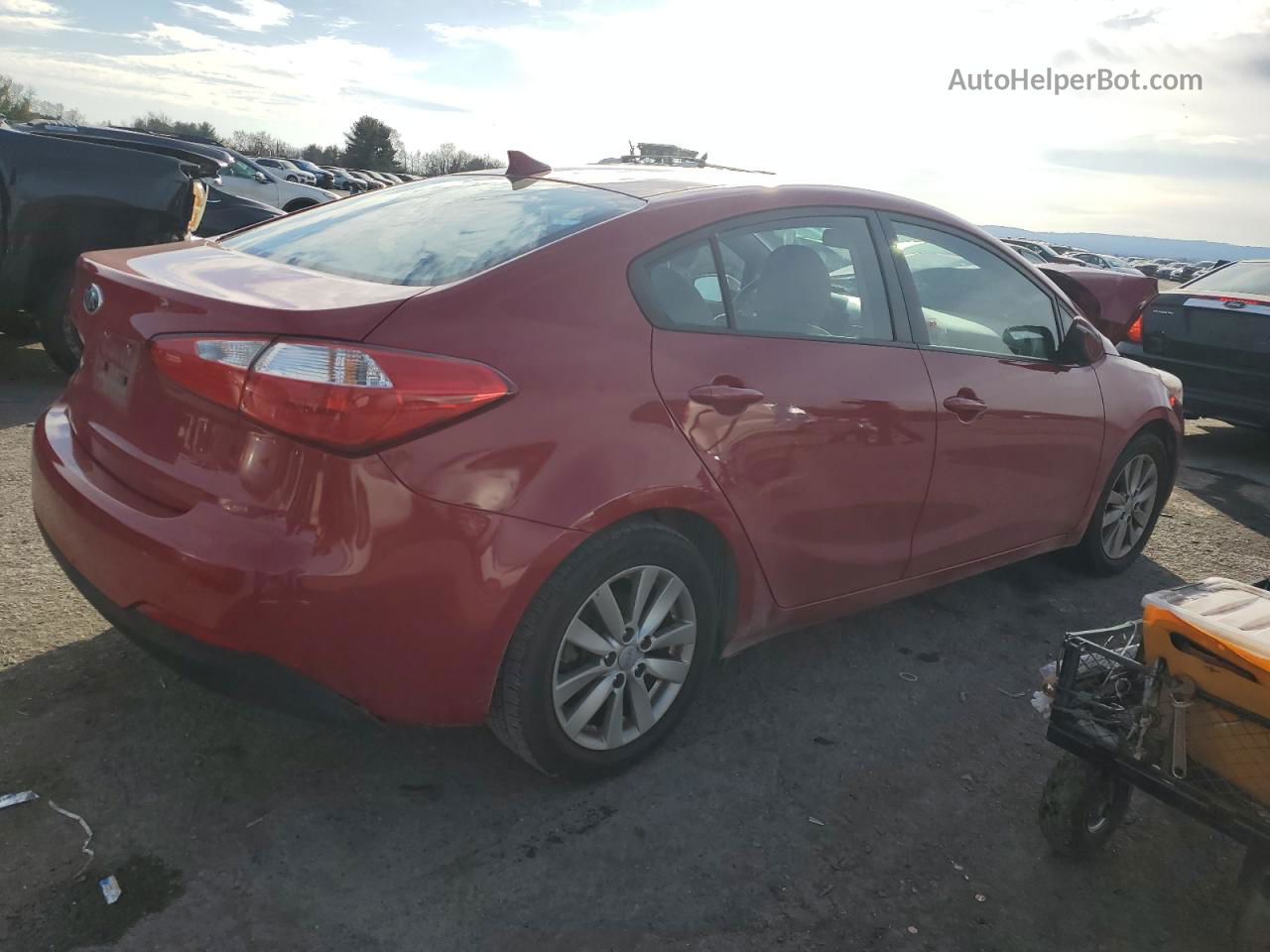 2016 Kia Forte Lx Red vin: KNAFX4A60G5563267