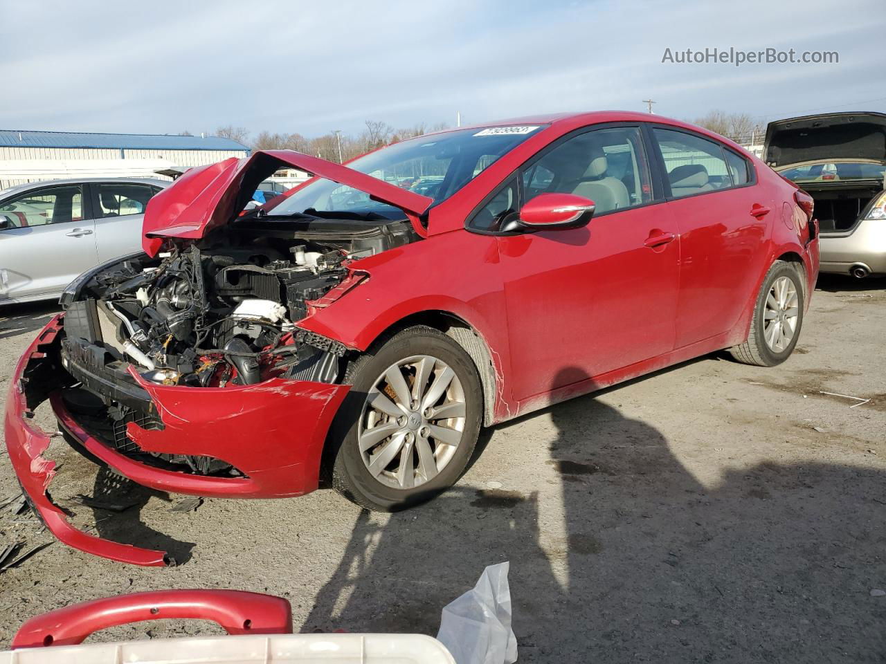 2016 Kia Forte Lx Red vin: KNAFX4A60G5563267