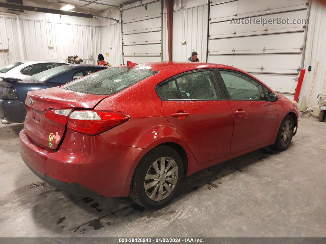 2016 Kia Forte Lx Red vin: KNAFX4A60G5592252