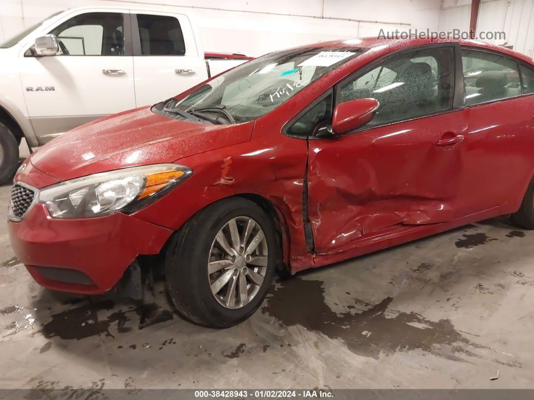 2016 Kia Forte Lx Red vin: KNAFX4A60G5592252