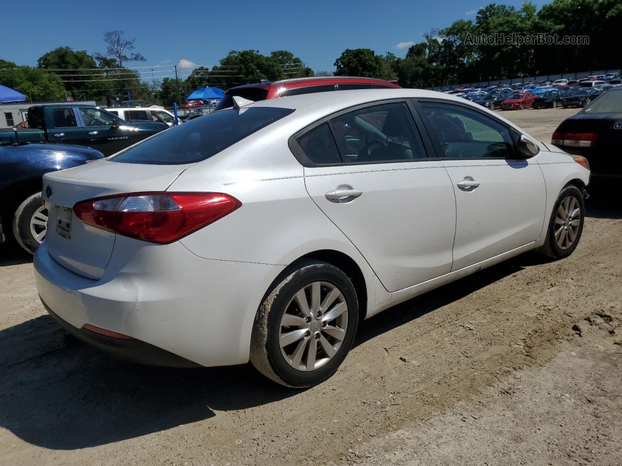 2016 Kia Forte Lx White vin: KNAFX4A60G5610233