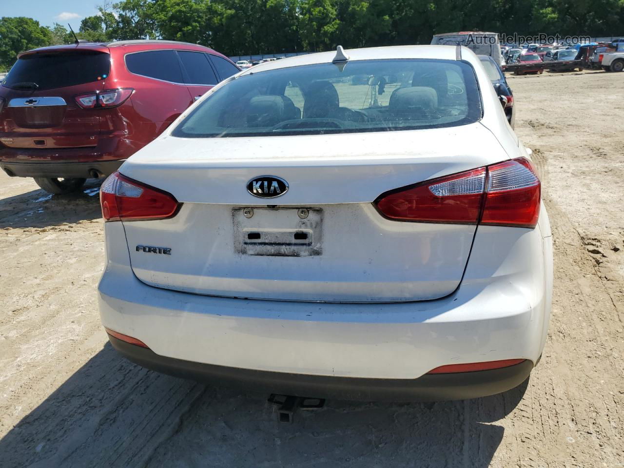 2016 Kia Forte Lx White vin: KNAFX4A60G5610233