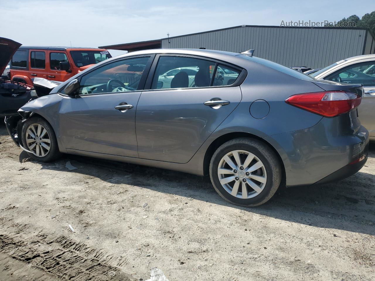 2016 Kia Forte Lx Серый vin: KNAFX4A61G5437886