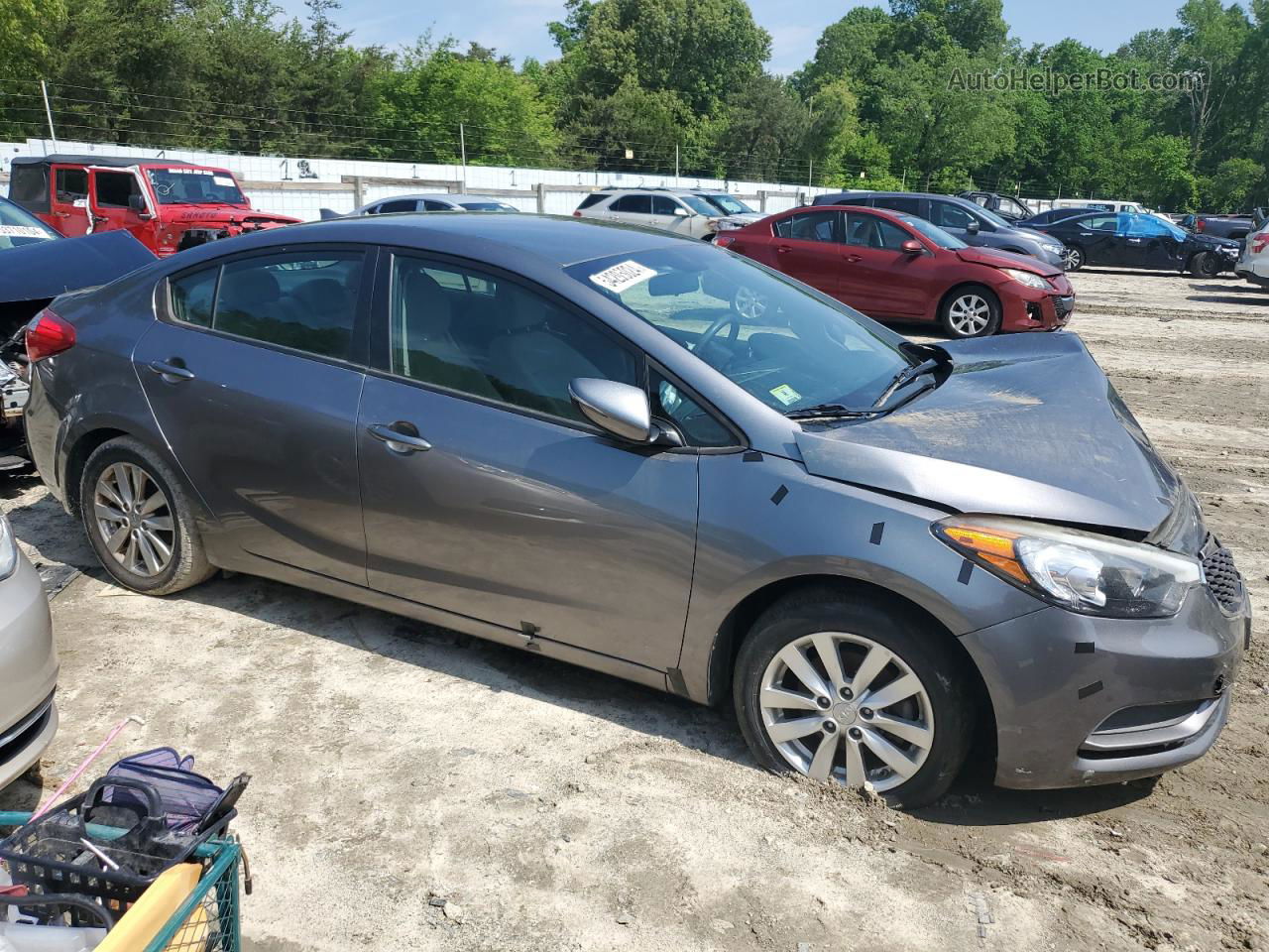 2016 Kia Forte Lx Gray vin: KNAFX4A61G5437886