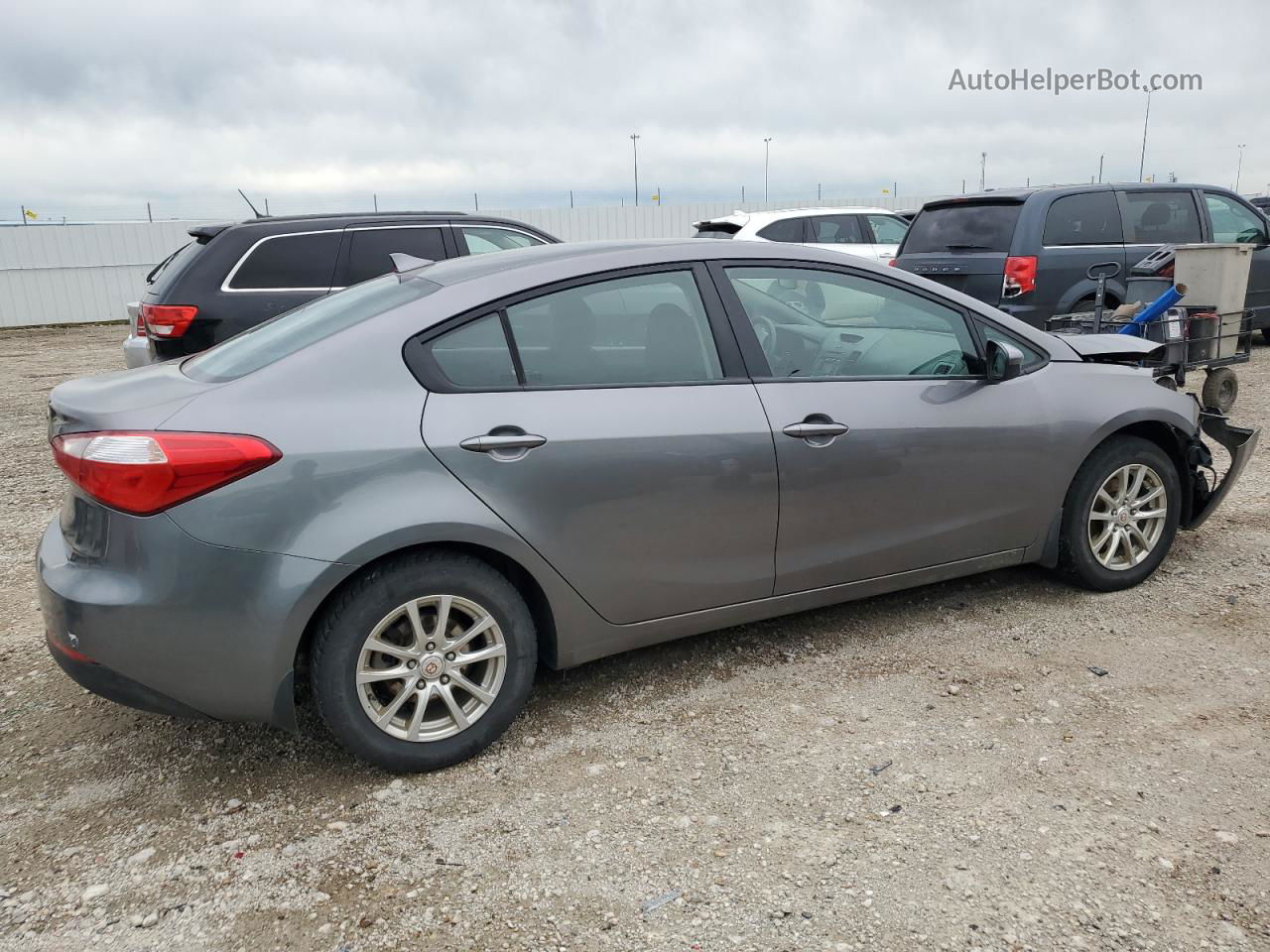 2016 Kia Forte Lx Gray vin: KNAFX4A61G5512182