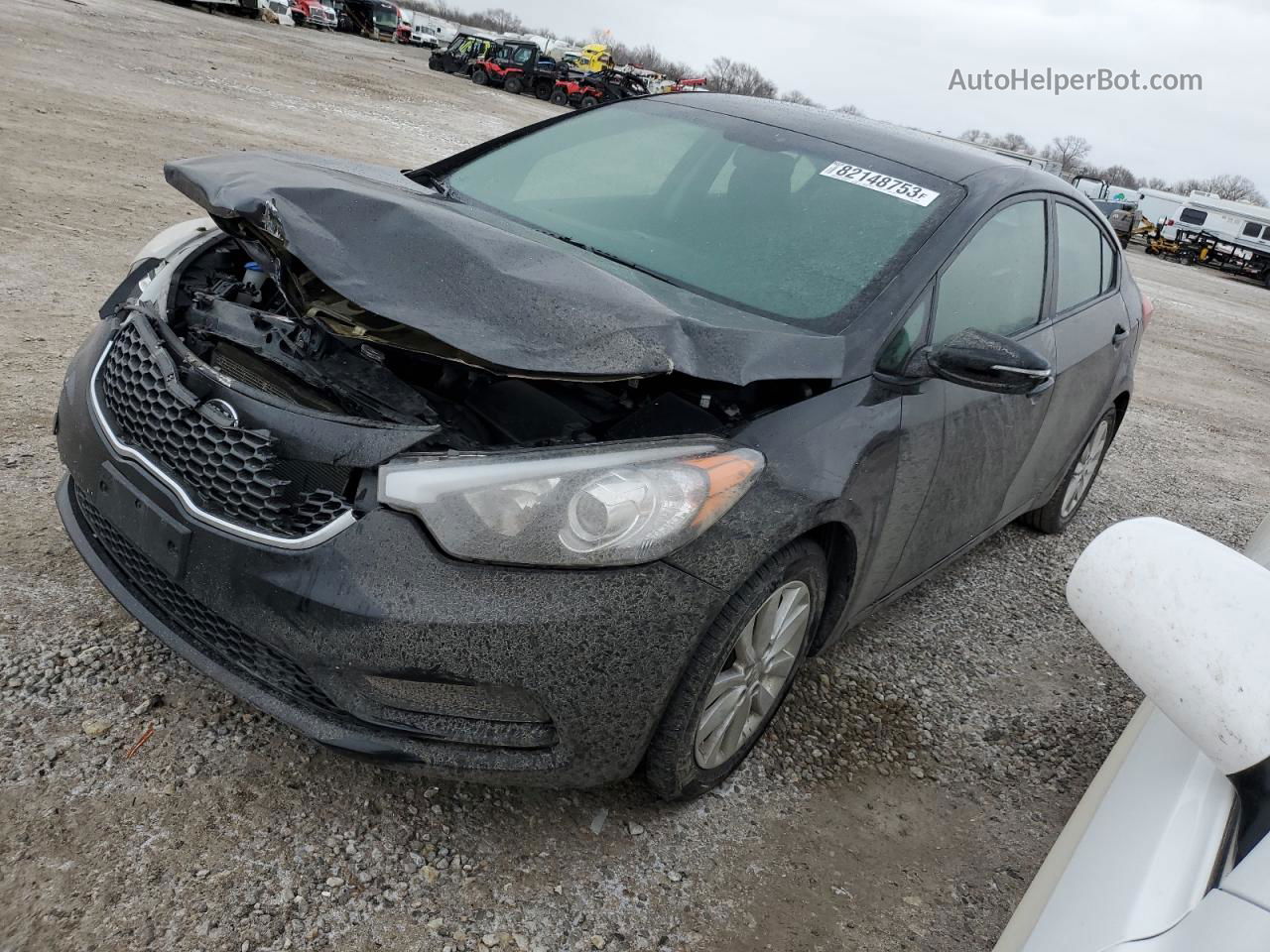 2016 Kia Forte Lx Черный vin: KNAFX4A61G5559289