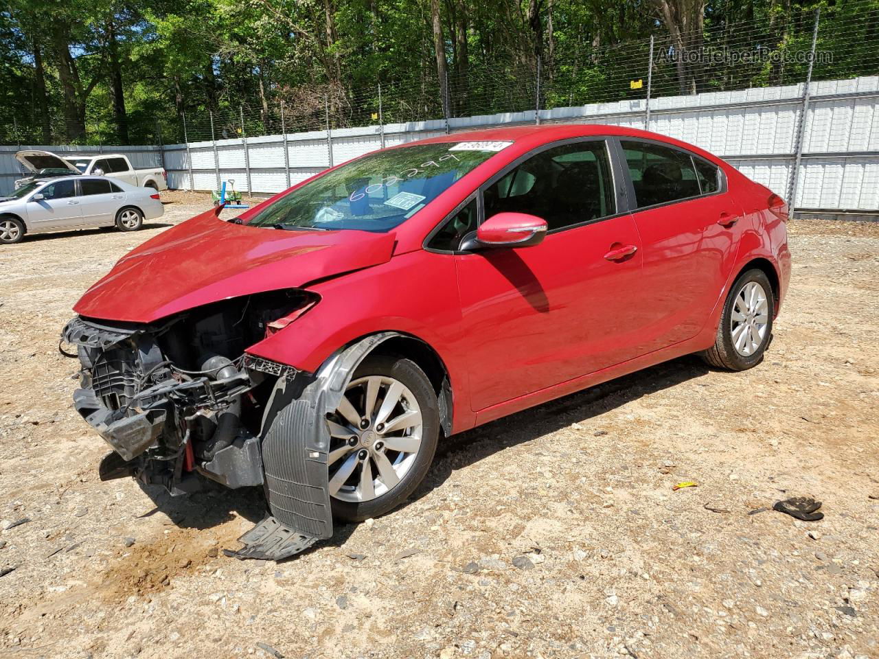 2016 Kia Forte Lx Red vin: KNAFX4A61G5602299