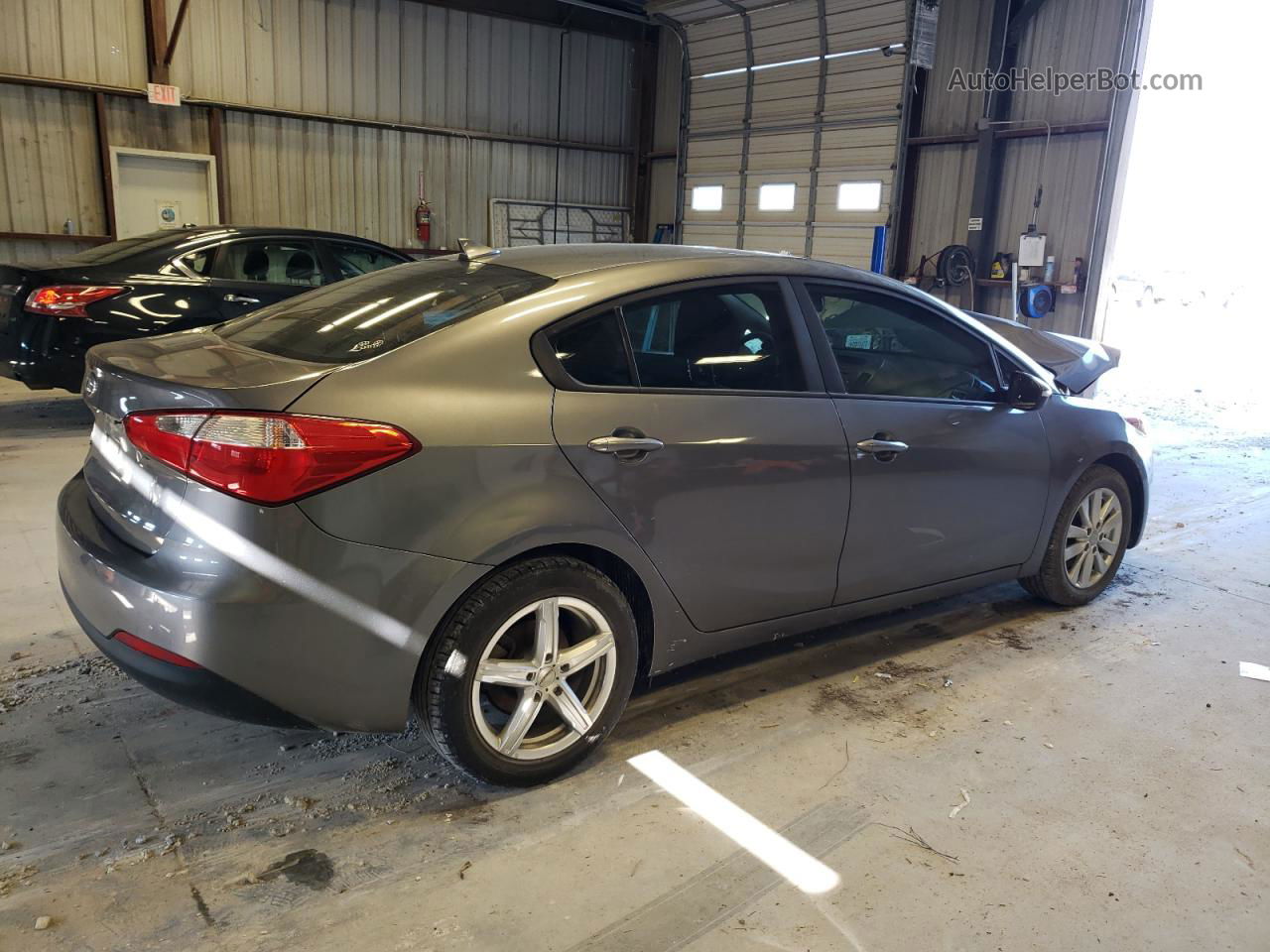 2016 Kia Forte Lx Gray vin: KNAFX4A61G5608507