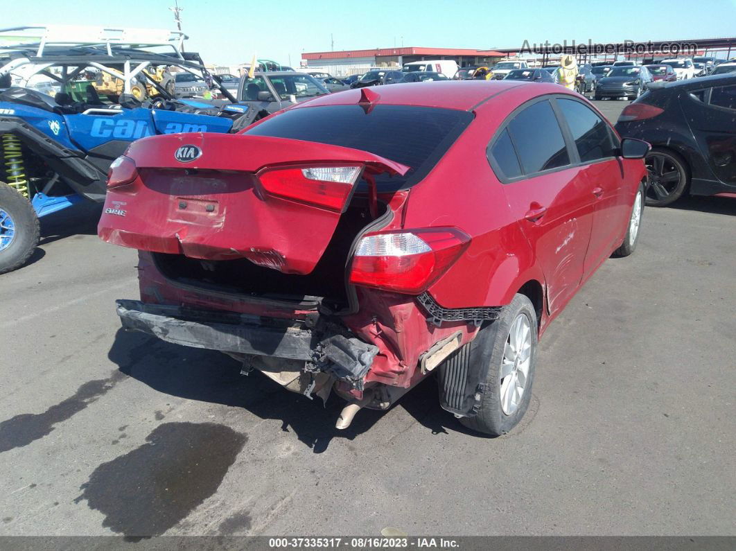 2016 Kia Forte Lx Red vin: KNAFX4A61G5610449