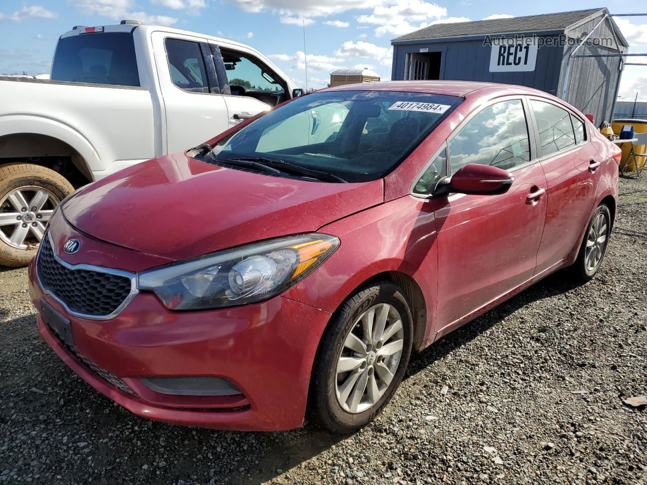 2016 Kia Forte Lx Красный vin: KNAFX4A62G5462750