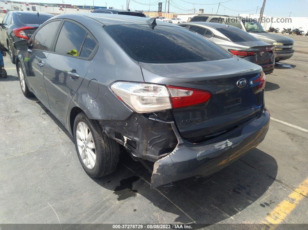 2016 Kia Forte Lx Gray vin: KNAFX4A62G5533199