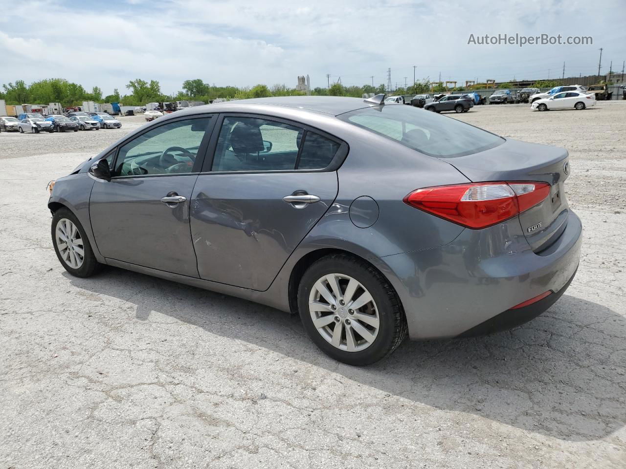 2016 Kia Forte Lx Gray vin: KNAFX4A62G5557938