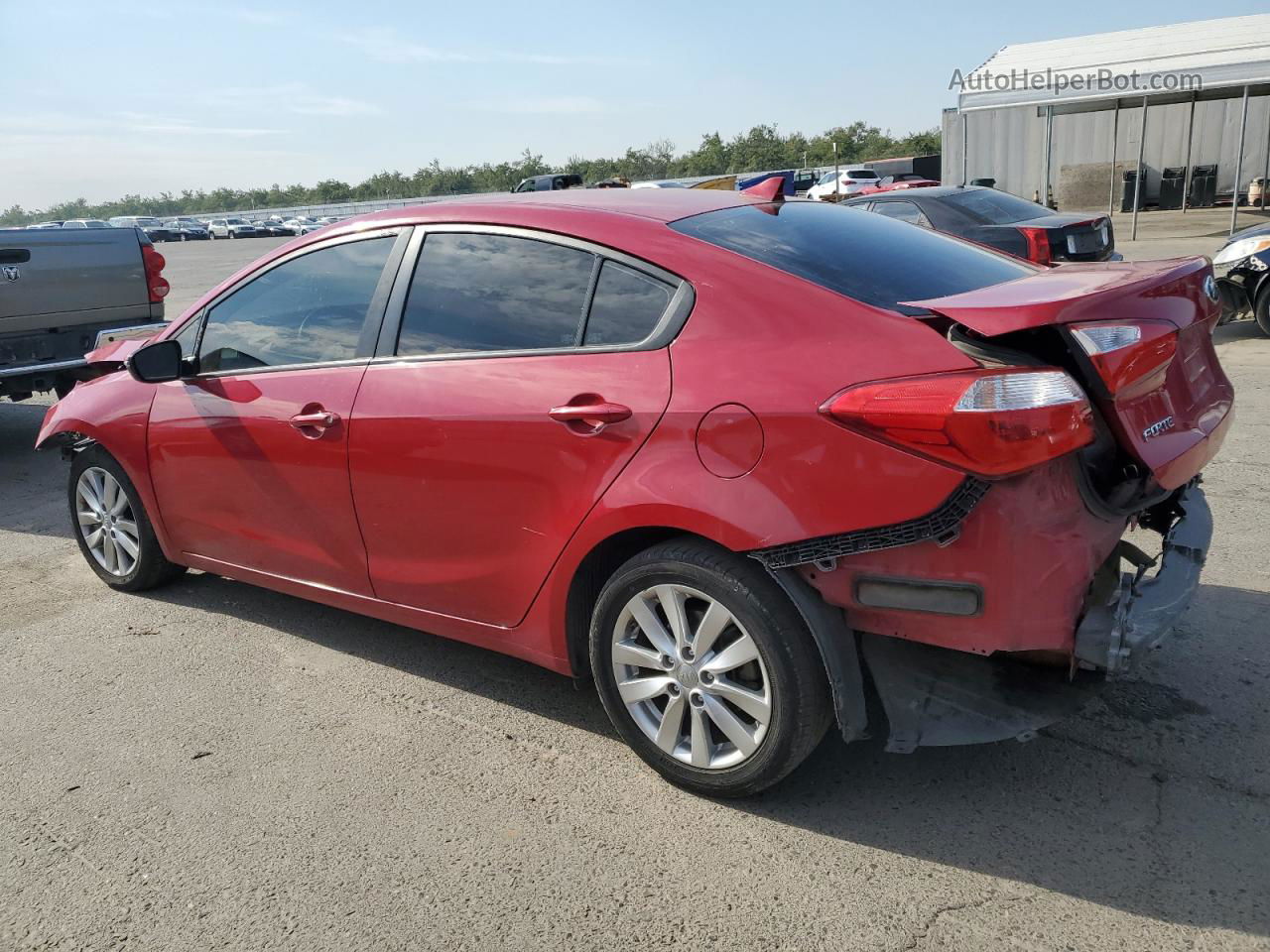 2016 Kia Forte Lx Красный vin: KNAFX4A62G5558619