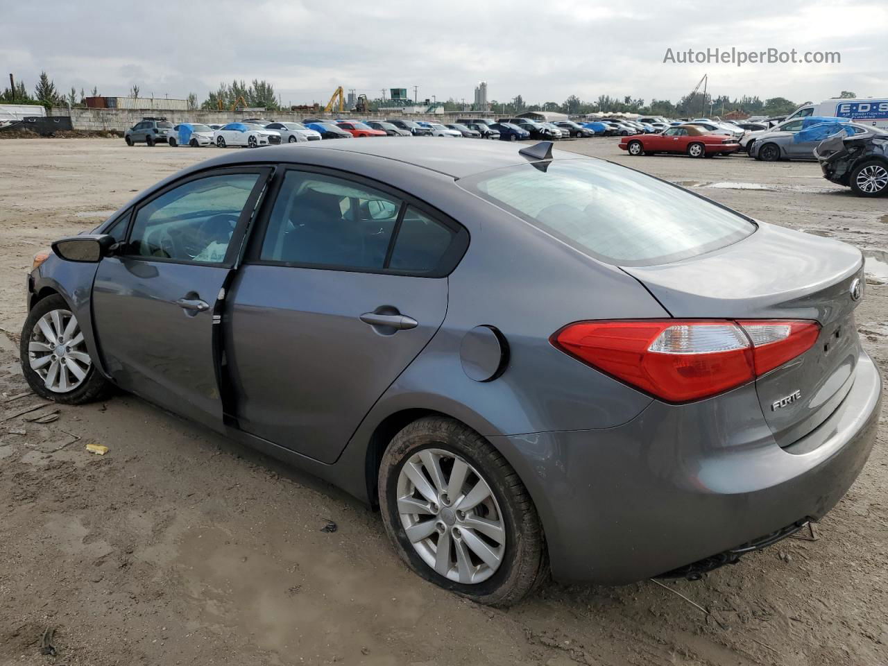 2016 Kia Forte Lx Gray vin: KNAFX4A62G5581284