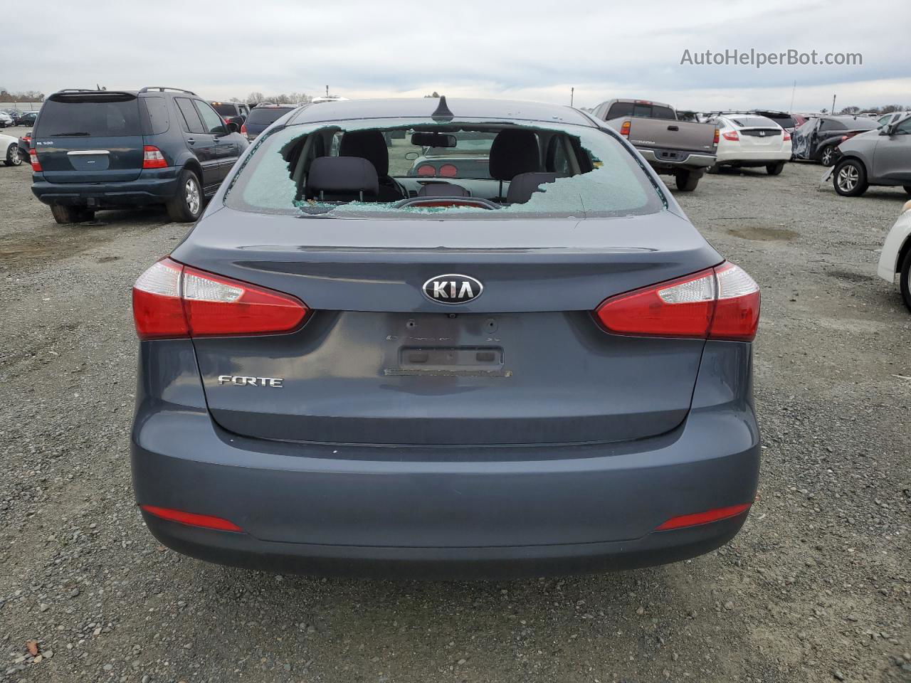 2016 Kia Forte Lx Charcoal vin: KNAFX4A62G5602229